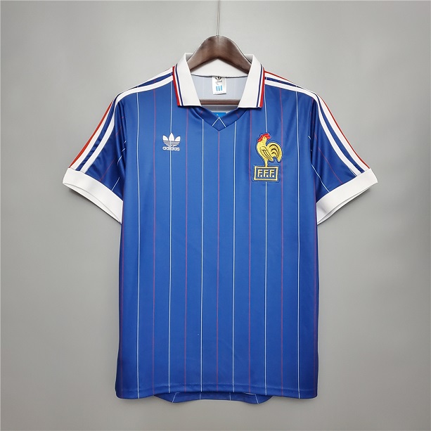AAA Quality France 1982 World Cup Home Soccer Jersey